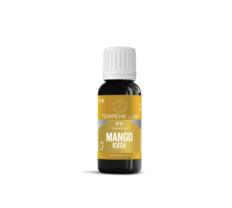 Mango Kush product packaging – premium hybrid strain